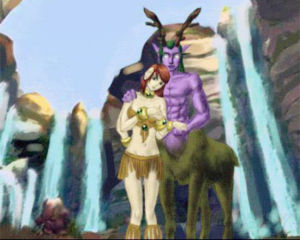 扎爾塔（半神）和瑟萊德絲公主（元素生物）