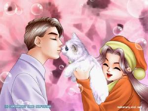 和喜歡小動物的天真少女溫寧珊