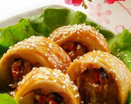 香菇糯米雞肉卷 香菇糯米雞肉卷