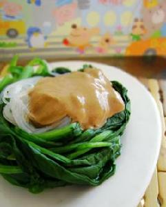 麻醬菠菜冬粉 麻醬菠菜冬粉