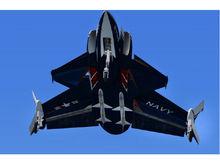 XFV-12A戰鬥機帶飛彈飛行模擬圖