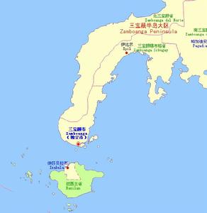 三寶顏市在菲律賓的位置