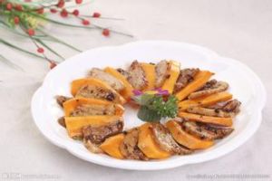 南瓜蒸紅燒肉 南瓜蒸紅燒肉