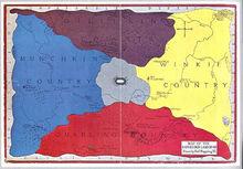 童話綠野仙蹤里的奧茲國地圖