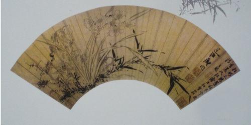 陳道復《竹石水仙》