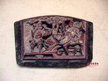 清木雕老子出關圖 清木雕老子出關圖