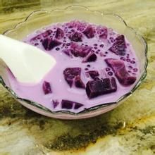 紫薯西米奶香湯 紫薯西米奶香湯