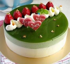 抹茶紅豆慕斯蛋糕 抹茶紅豆慕斯蛋糕