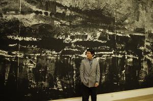 2006，中國美術館藍正輝體量水墨展現場