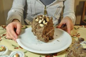 薄荷冰淇淋夾心朱古力蛋糕 薄荷冰淇淋夾心朱古力蛋糕