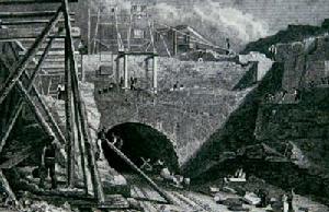 西方早期採礦場景