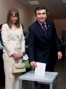 桑德拉和薩卡什維利