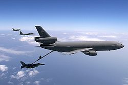 （圖）美國空軍的一家KC-10空中加油機，