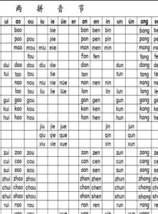 漢語拼音音節 漢語拼音音節