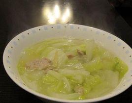 白菜肉片湯 白菜肉片湯