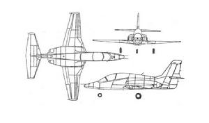 米格-AT教練機三視圖