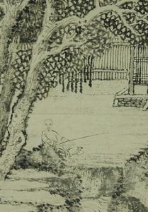 清王翬竹嶼垂釣圖軸 清王翬竹嶼垂釣圖軸