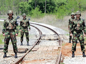 穿越三八線的鐵路