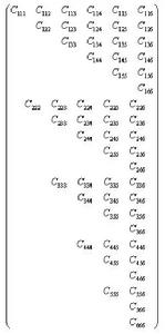 Third order 6th rank tensor (Cijklmn)