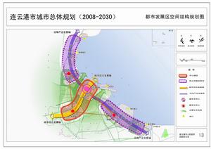 連雲港市城市空間結構規劃圖