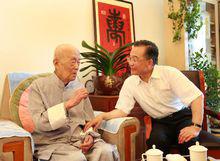 2008年8月2日溫家寶總理看望季羨林