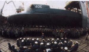 （圖）中國092級戰略核潛艇406艦下水