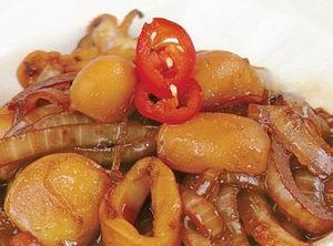 豆瓣醬洋蔥炒小魷魚 豆瓣醬洋蔥炒小魷魚