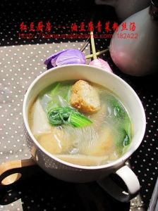 油豆腐青菜冬粉湯 油豆腐青菜冬粉湯