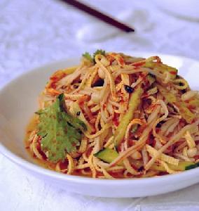 金針菇拌豆腐皮 金針菇拌豆腐皮