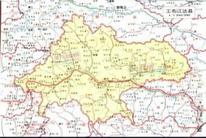 工布江達縣地圖