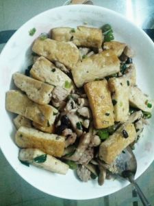 豆豉鯪魚煎豆腐