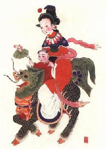 麒麟送子[中國祈子風俗]