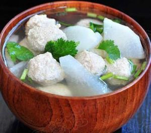 水蘿蔔冬粉豬肝湯 水蘿蔔冬粉豬肝湯