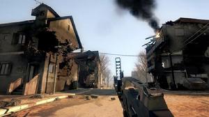 《戰地:叛逆連隊》早期截圖，展示破壞效果