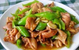 青椒炒大腸 青椒炒大腸