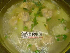 冬瓜汆丸子 冬瓜汆丸子
