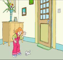 《卡羅爾和她的小貓》插圖