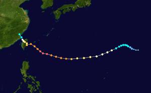 颱風海棠路徑圖