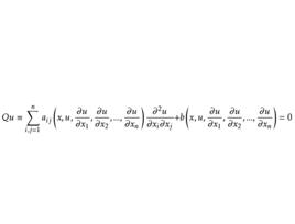 二階擬線性橢圓型方程 二階擬線性橢圓型方程