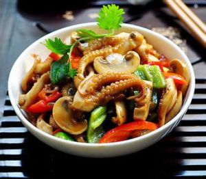 八爪魚爆蘑菇 八爪魚爆蘑菇