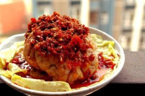 豬腦剁椒荷包蛋 豬腦剁椒荷包蛋