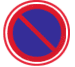 禁止車輛長時停放，臨時停放不受限制。禁止車輛停放的時間、車種和範圍可用輔助標誌說明。