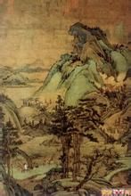 五代董源江堤晚景圖 五代董源江堤晚景圖