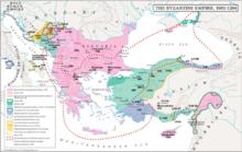 1081-1204年拜占廷疆域之變遷