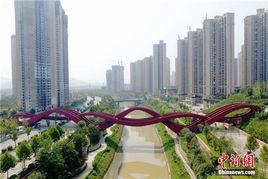 長沙中國結步行橋 長沙中國結步行橋