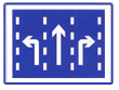 表示車道的行駛方向。此標誌設在導向車道以前適當位置。