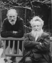 1890年的莫里斯（右）與伯恩·瓊斯