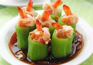 蒜茸絲瓜鮮蝦盅 蒜茸絲瓜鮮蝦盅