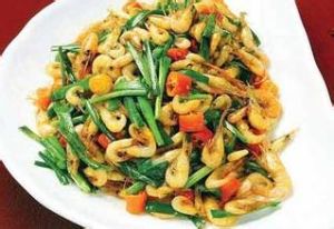 韭菜花炒鮮蝦 韭菜花炒鮮蝦