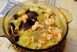 白菜蝦乾冬粉煲 白菜蝦乾冬粉煲